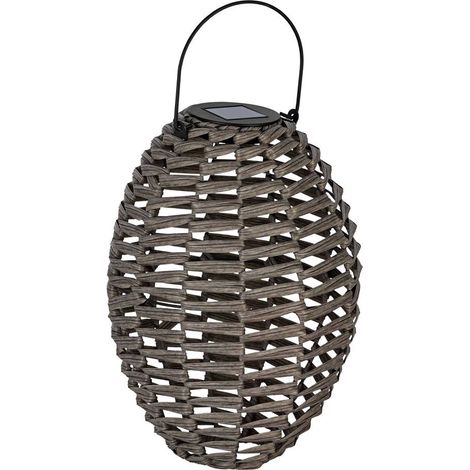 Lampada Industrial Da Esterno ZSolar Grande Led Metallo Grigio
