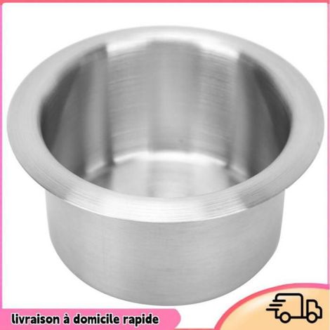 Porte-Gobelet - Acier Inoxydable - Pour Bateau Yacht Camping-Car Voiture - Diamètre 102 mm Hauteur 55 mm - 1 Pièce (1/5)