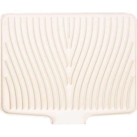 Esterilla de silicona para escurrir - Plegable - Secado rápido - Antideslizante - Resistente al calor - Para encimeras de cocina - 40 x 33 cm - Beige