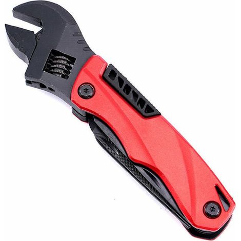 Outil multifonction clé pince couteau pliant clé outil combiné extérieur (rouge) (1/2)