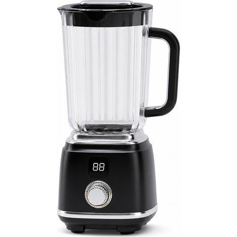 Blender de Table pour Smoothies et Jus de Fruits, Bol 600 ml, Noir (1/5)