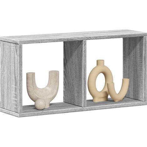 Wandschrank 60x16x30 cm Grau Sonoma Holzwerkstoff