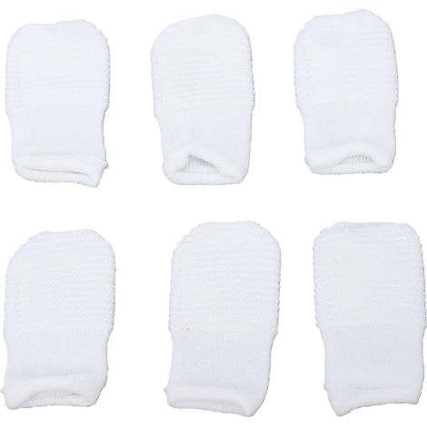 Brosse à dents en tissu doux pour animaux de compagnie, 6 pièces, lavable, pour dents de chat (1/5)