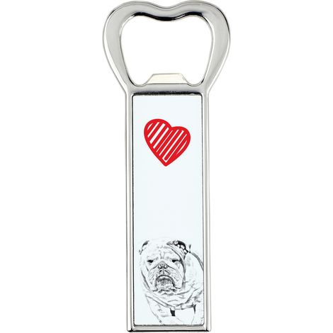 Bulldog inglese, Bulldog - apribottiglie con cane, apri frigo personalizzato, regalo unico per uomo di Art-Dog (1/5)