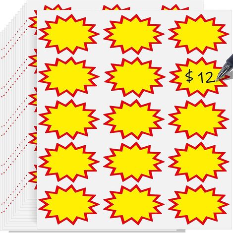 Étiquettes d'explosion - (20 feuilles/paquet) 1 (1/5)