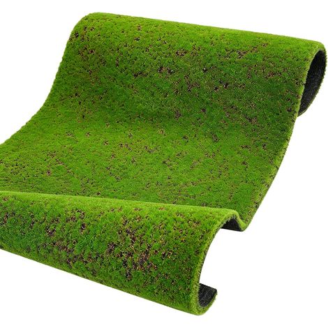 Tapis de mousse artificielle, simulation d'herbe de plantes vertes fausses, décoration de mousse artificielle Simulation ornement miniature de pelouse de plante verte pour la terrasse de jardin à la m (1/5)