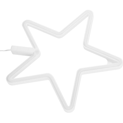 Dekorativer LED-Neonstern für Geburtstage, Wohnzimmer, USB- oder batteriebetrieben, rosa, Party-Lichterkette (1/5)