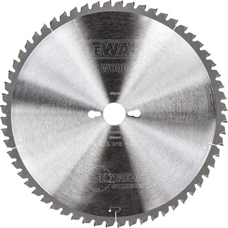Lame de Scie Circulaire Stationnaire Extreme Workshop 305x30mm, 60 dents DT4260-QZ (1/5)