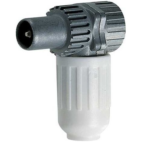 01634 Connecteur TV-Rd-Sat Mâle 90 Blanc