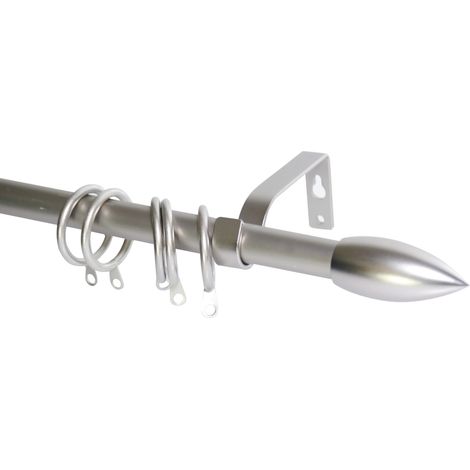 Utilia BASTONE PER TENDE PUNTALE Estensibile cm. 71÷122 col. Argento