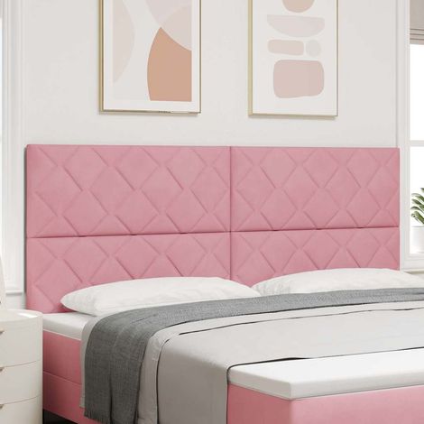 vidaXL Cabecero Rosa 200 cm Terciopelo (1/5)