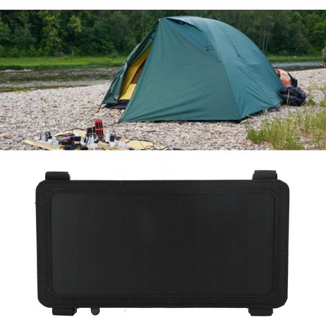 Rucksack-Solarpanel (6 W, 5 V) zum Laden von Mobiltelefonen mit praktischer Netztasche auf der Rückseite. Tragbares Solarladegerät für den Outdoor-Einsatz. (1/5)