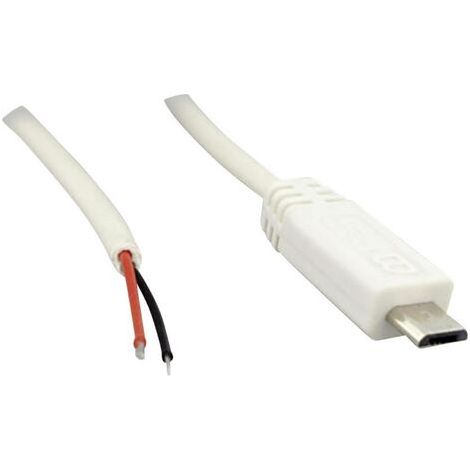 Cordon Micro USB-B mâle avec extrémités ouvertes TRU COMPONENTS 1582671 1.80 m S658491 (1/3)