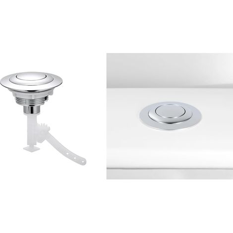 Bouton de chasse d'eau simple en ABS pour trous, 50 mm, 60 mm (1/5)