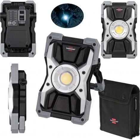 RUFUS HALOGEN-BATTERIE-ARBEITSLAMPE, TRAGBAR, BAUSTELLEN-POWERBANK