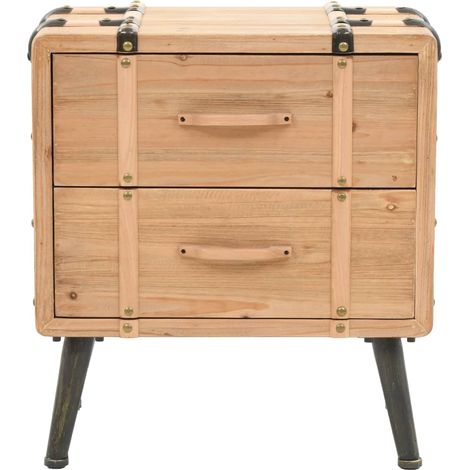 Maison Exclusive - Comodino in Legno Massello di Abete 50x35x57 cm