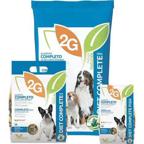 DIET COMPLETE FISH 350g: DIET COMPLETE FISH alimento completo grain-free per cani ricco di proteine per mantenere la massa muscolare magra e denti più sani