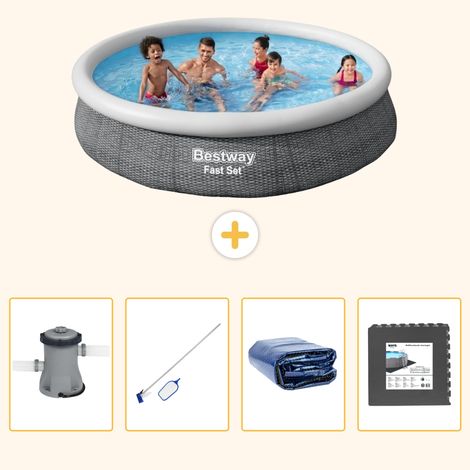 Bestway Bestway Fast Set Ronde - 366x76 cm - 5-pièces S217 (1/5)