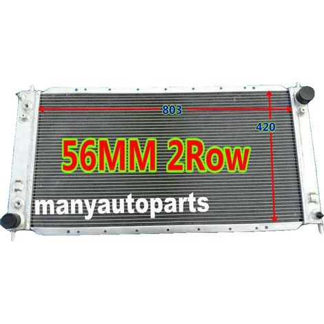 Radiador de aluminio, mayor capacidad de refrigeración, diseño robusto, construcción soldada con TIG, compatible con Ford Expedition, peso 10 kg. (1/4)