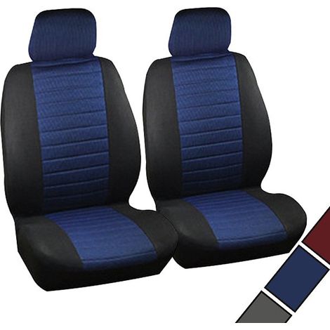WOLTU Coprisedili Anteriori Auto 2 Posti Seat Cover Protezioni Universali Blu