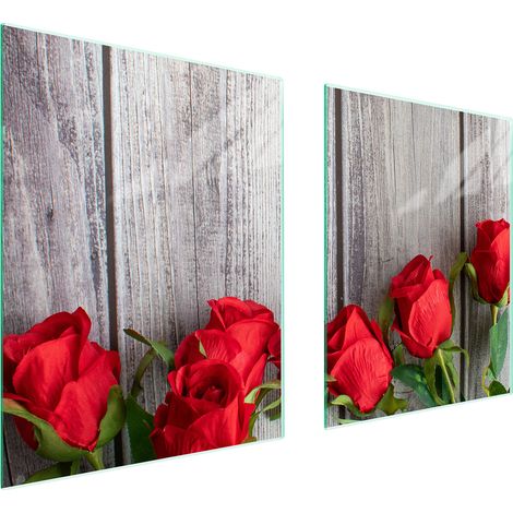 PIASTRA PROTETTIVA IN VETRO PER STUFA 85x52 ROSE (1/5)