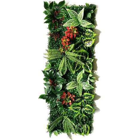 Panneau mural décoratif en plantes artificielles 40x121 cm