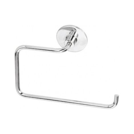 Porte-serviette Idea en acier chromé – Fixation adhésive ou par vis – Élégance et praticité