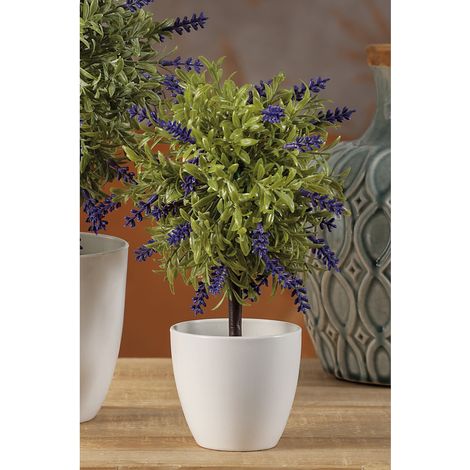 VASO CON LAVANDA D.8XH24CM