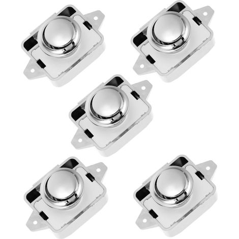 Hemobllo Lot de 5 verrous à bouton, poussoir pour portes de placard (1/5)