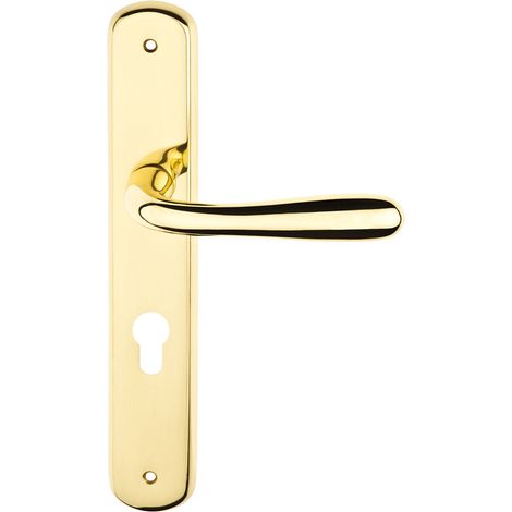 MANIGLIA 'GOCCIA' Q8 x 85 - oro lucido verniciato  - FORME