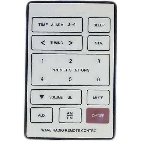 Für WAVE RADIO CD AWRC A7 AWR1-1W AWR1-2W AWR113 Musikfernbedienung ersetzen (1/5)
