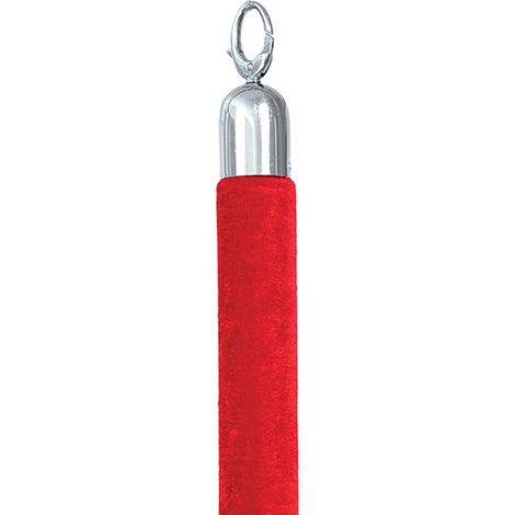 SECURIT CLASSIC RANGE BARRIER SYSTEM ROPE CHROME ENDS. RED RSCLRPCHRD (1/4)