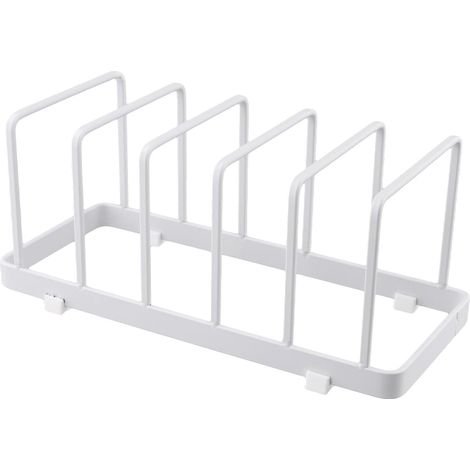 Organiseur extensible pour armoires de cuisine – Support réglable pour couvercles de casseroles pour poêles, planches à découper et ustensiles de cuisson – Support en métal antidérapant de 24 (1/5)