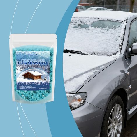 Snow melting and de-icing agent removes snow from car windows, combats extreme cold weather, and facilitates winter travel by clearing ice. -- 100g -- BIEMMEDUE