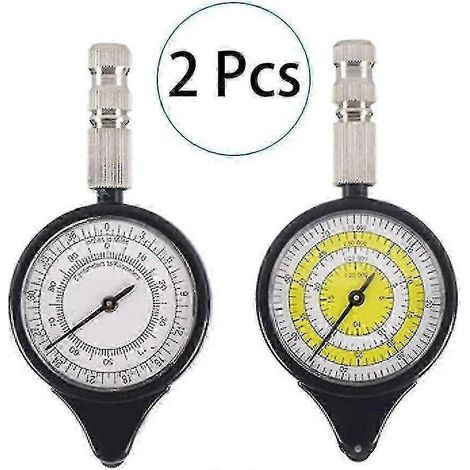 Lot de 2 appareils multifonctions : télémètre, odomètre, boussole et curvimètre. Idéal pour la randonnée et le camping. (1/5)