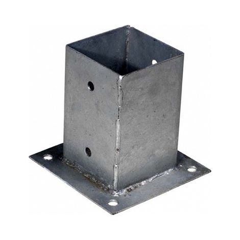 Pfostenhalter auf Platte 14,6 x 14,6 x 15 cm - Pro Stück