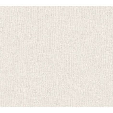 Papier peint uni beige crème Tapisserie texturée élégante pour chambre à coucher Papier peint intissé vinyle idéal pour salon (1/4)