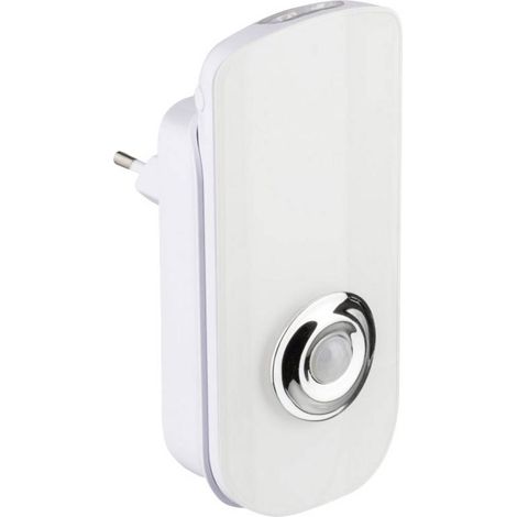 Veilleuse LED 27700013 avec détecteur de mouvement – Dimensions 111x58x70mm – Matériau ABS – Éclairage blanc chaud 2700K – Muller Licht
