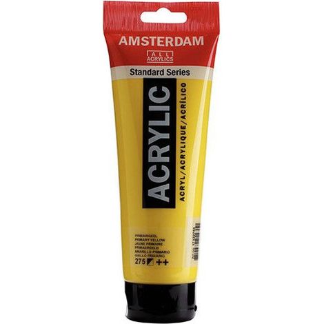Peinture Acrylique en tube - Jaune primaire - 275 - Amsterdam - 250ml (1/2)