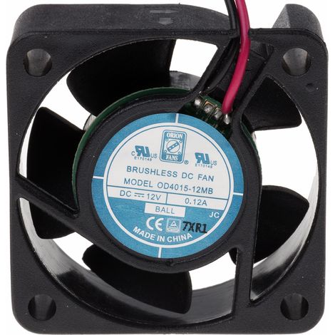 Ventilateur axial RS PRO 12 V c.c., 13.8m³/h, 40 x 40 x 15mm, 1.44W ( Prix pour 1 )