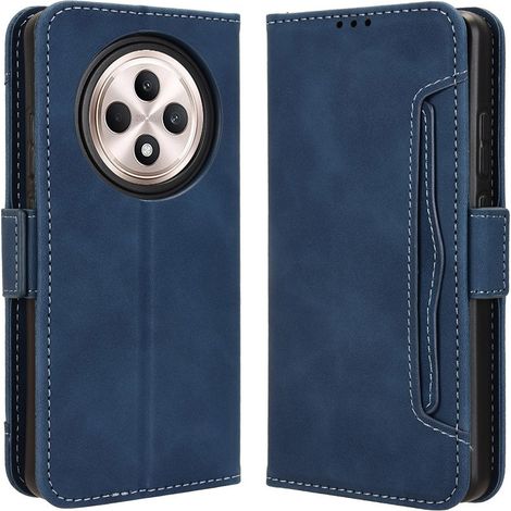 Klapphülle für Oppo Reno 12FS / 12F, mit Kartenfach, Marineblau (1/5)