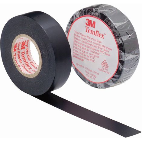 Cinta Aisl. 19Mmx20Mt Temflex™ 1300 Pvc Negra 3M™