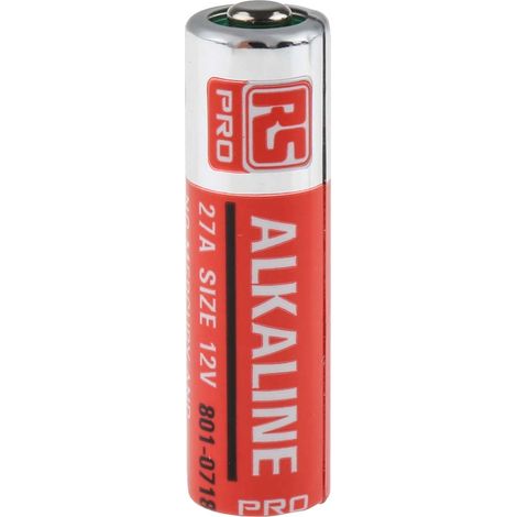 Pile A27, 12V, RS PRO, Alcaline, 25mAh ( Prix pour 1 )