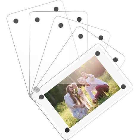 photo magnétiques en acrylique transparent lot de 5 double (1/5)