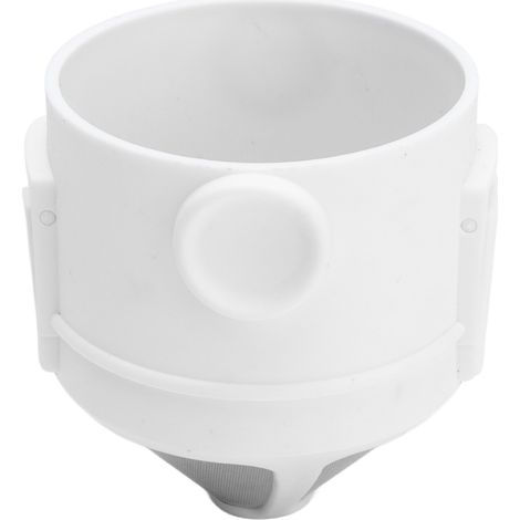 Faltbarer, tragbarer Kaffeefilter aus Edelstahl für Zuhause, Handkaffeefilterbecher, ultrafeines Tropfwerkzeug, weiß (1/5)