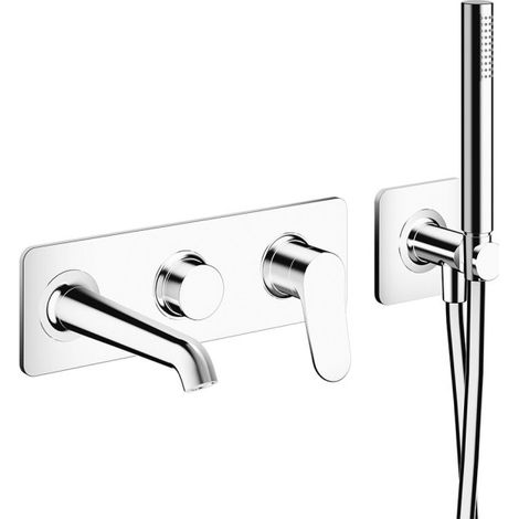 Façade externe Botte bain douche mitigeur mural 2 sorties - CRISTINA ONDYNA BT10251