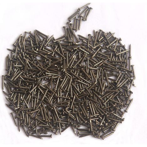 1X10mm Petits Clous,Mini Clous Bois en Fer pour Photo Clous pour Photo Suspendus Meubles de Travail du Bois DIY Clous Bricolage Images Décoratifs Clous Noir 500pcs (1/5)