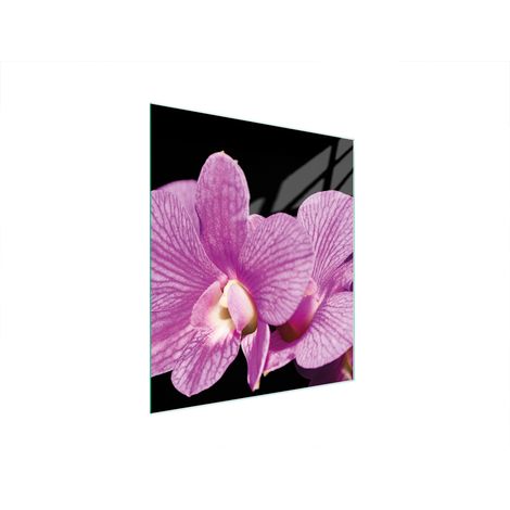 Planche à découper en verre orchidée 45x52 (1/5)