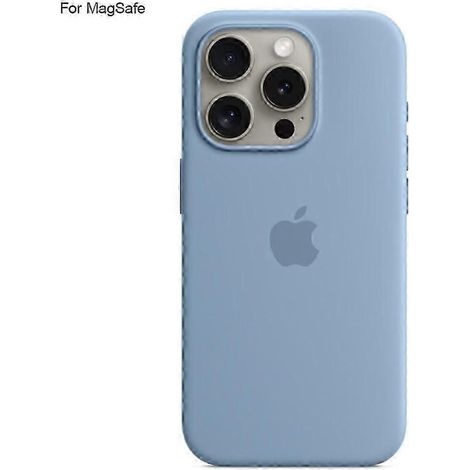 Stoßfeste Schutzhülle aus flüssigem Silikon, kompatibel mit MagSafe und iPhone 15 Pro, bietet verbesserten Halt und erhöhten Schutz vor Stürzen. (1/5)