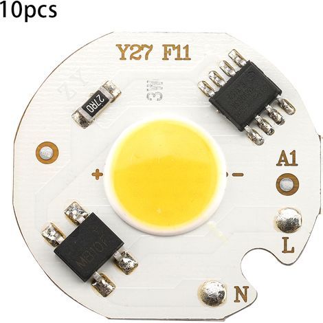 LED Ampoule à Chip COB Intégré, 220V AC 3W, Lumière Douce (Lot de 10) (1/5)